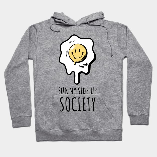 Sunny Side Up Society Runny Smiling Egg Hoodie by InkyArt